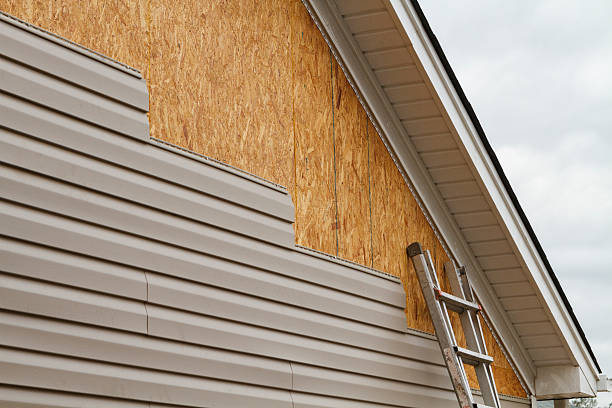 Professional Siding Contractor technician working in Bridgeport, TX